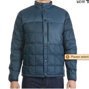 Mens Mountain Hardwear PackDown Insulated Jacket Small MSRP $199